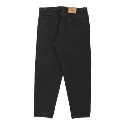 Orange Tab 550 Levis Jeans - 38W 31L Black Cotton