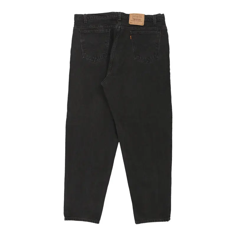 Orange Tab 550 Levis Jeans - 38W 31L Black Cotton