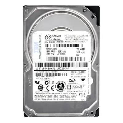 39R7391 IBM 73GB 3Gb/s SAS 10000 2.5-Inch Hard Drive