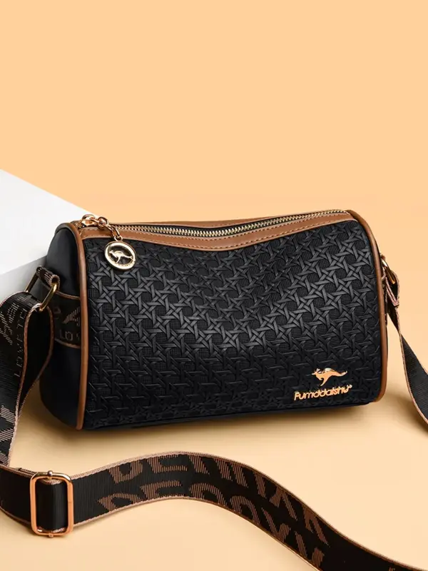 Fashionable Plain Crossbody Bag,  Casual Versatile Shoulder Bag with Adjustable Strap, Basic All-match Commuter Bag for Daily...