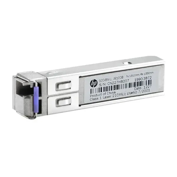 HP J9100B | ProCurve X112 100Mb/s 100Base-BX10-U Single-Mode Fibre 10km 1310nm-TX/1550nm-RX LC Connector SFP Transceiver Modu...