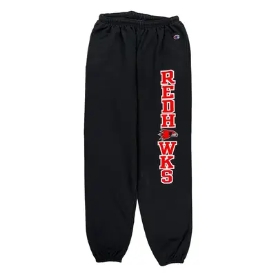 Redhawks Champion Joggers - Large Black Polyester Blend