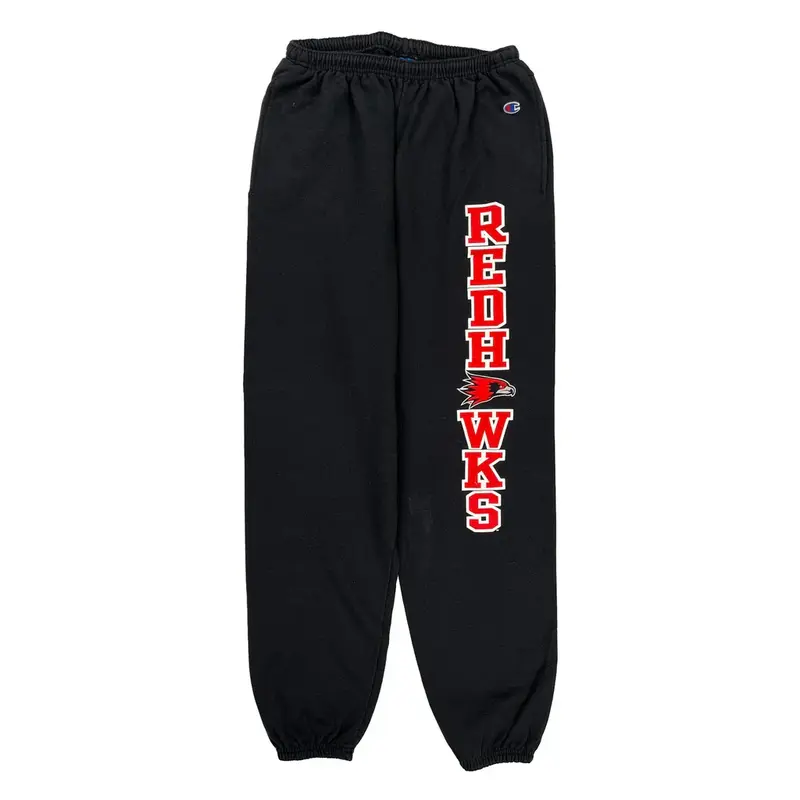 Redhawks Champion Joggers - Large Black Polyester Blend
