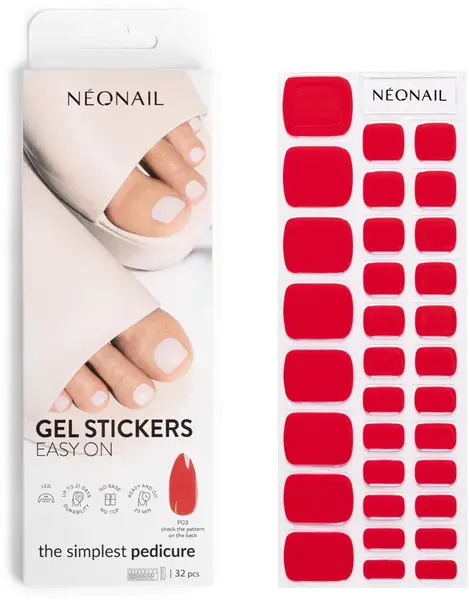 NEONAIL Easy On Gel Leg Nail Stickers Color P03 32pcs