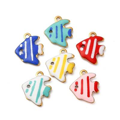 304 Stainless Steel Enamel Charms