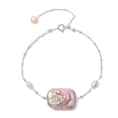 Natural Pearl Link Bracelets