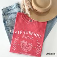 Comfort Colors Strawberry Vintage Shirt, Strawberry Festival Cottagecore Shirt, Gift for Him or Her, Unisex Stylish