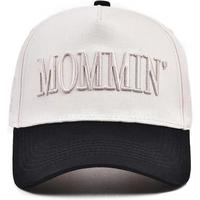 Vintage Two-Tone Women's Baseball Cap, Mommin Trucker Hat for Women & Men, Adjustable Baseball Cap, Mother Day Ponytail Hat