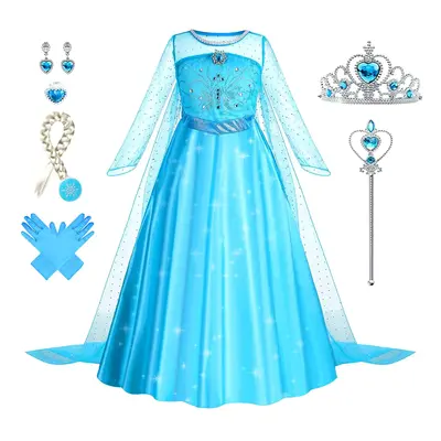 Princess Dres for Girls Elegant Princess Costume for Kids Cosplay Party Halloween Birthday Festival