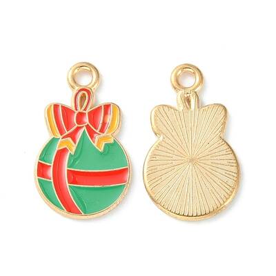 Christmas Alloy Enamel Pendants
