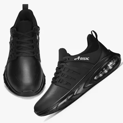 Men's Non Slip Work Shoes Waterproof Food Service Zapatos Trabajo Antideslizantes Water Resistant Walking Slip-on Sneakers, B...