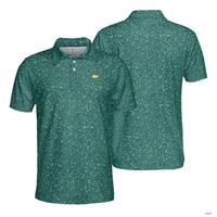 Golf Polo shirt - Masters Golf Polo Shirt 2025 PGA Performance Outdoors Shirt Printed - Bird's Eye Pique Fabric