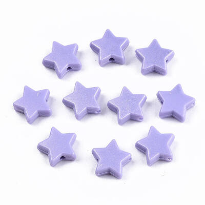 Spray Painted Acrylic Beads
