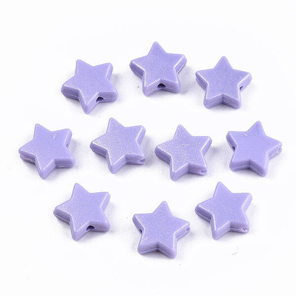 Spray Painted Acrylic Beads