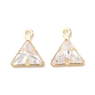 Brass Cubic Zirconia Charms
