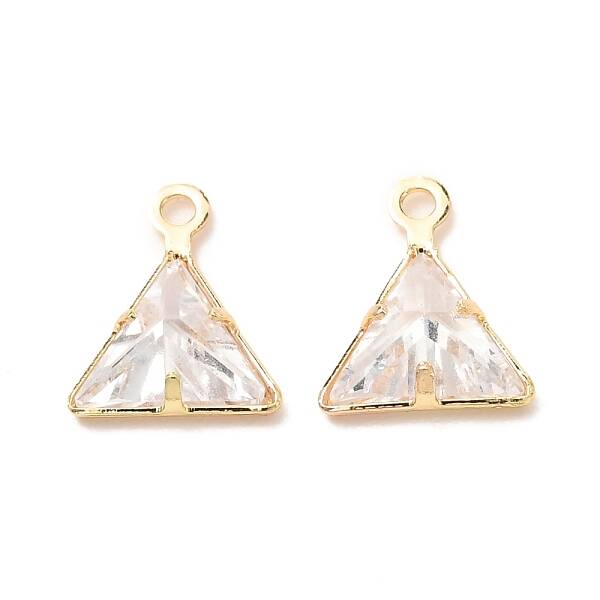 Brass Cubic Zirconia Charms