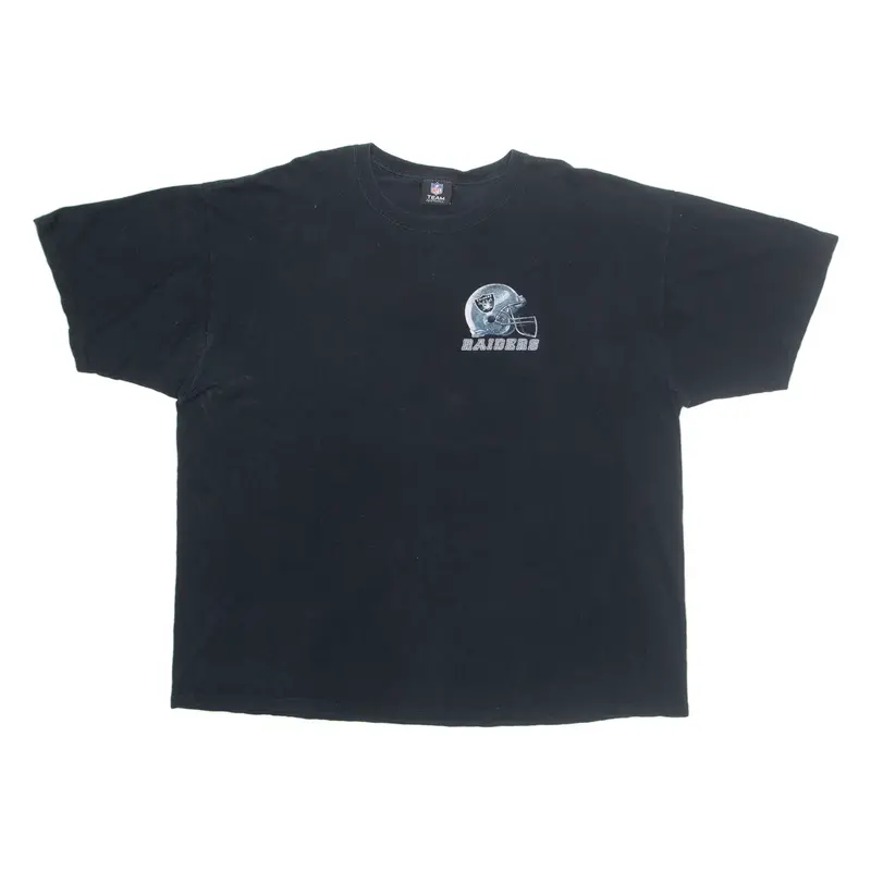 NFL Oakland Raiders Mens T-Shirt Black USA 2XL