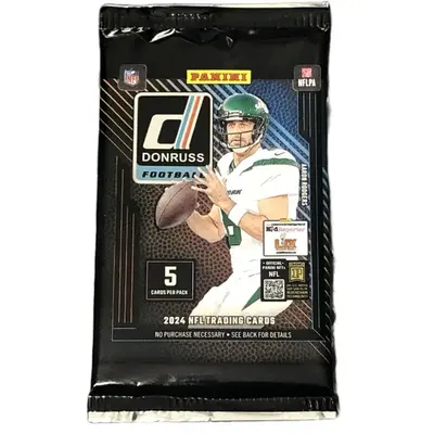 1 Pack - 2024 Panini Donruss NFL Pack from Feed Box (5 cards per pack) Sports Collectible
