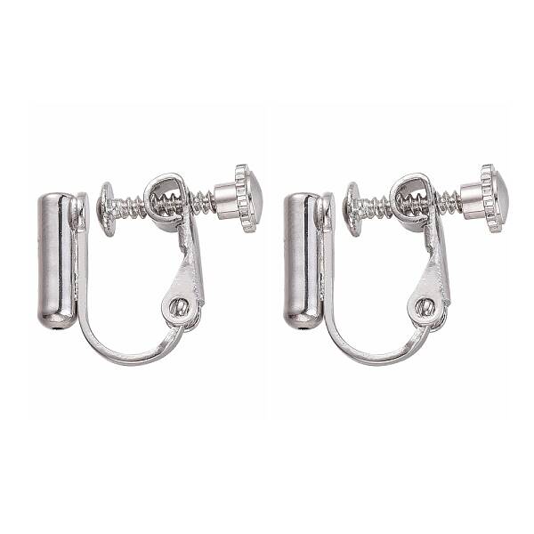 Brass Screw Clip-on Earring Converters Findings
