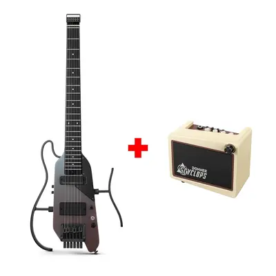 Donner HUSH™ X PRO Electric Guitar - Midnight Glow / Guitar+Cyclops Amplifier