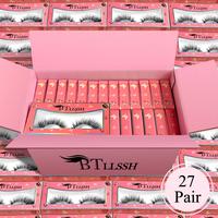 Natural Curling Fake Eyelash for Diy Eyelash Extensions, 27 Pairs Individual Self Grafting False Eyelashes, Lash Clusters, Ey...