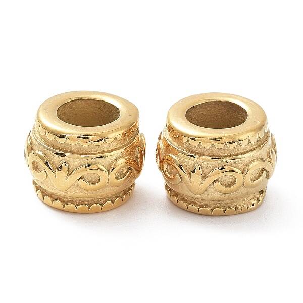 Ion Plating(IP) 304 Stainless Steel European Beads