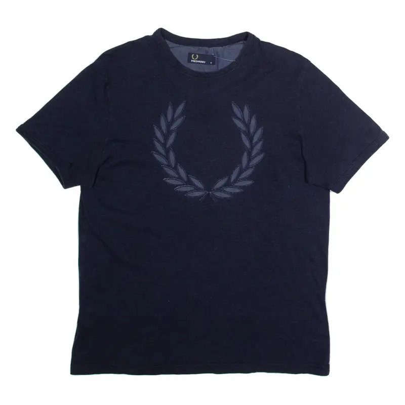 FRED PERRY Mens T-Shirt Blue M