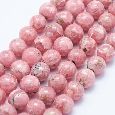 Natural Rhodochrosite Beads Strands