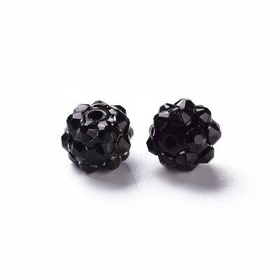 Resin Rhinestone Beads