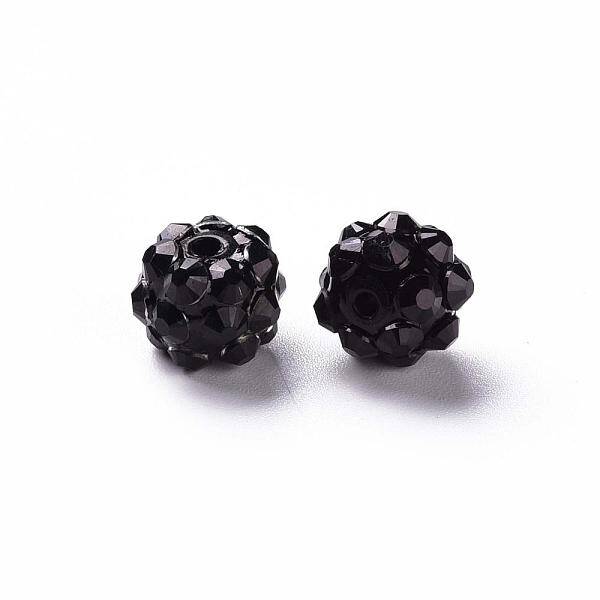 Resin Rhinestone Beads