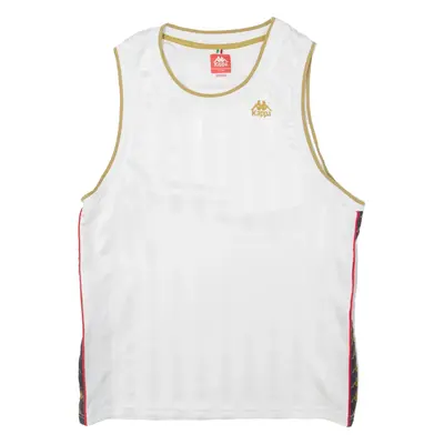 KAPPA Striped Mens Jersey White Sleeveless M