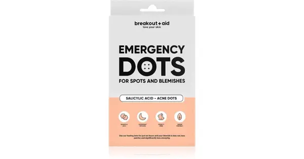 Breakout+aid Acne Patch with Salicylic Acid Emergency Dots 72 Pieces