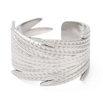 Non-Tarnish 304 Stainless Steel Open Cuff Rings