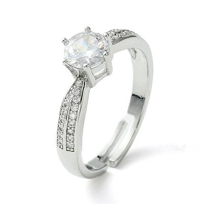 Bass Micro Pave Cubic Zirconia Ring