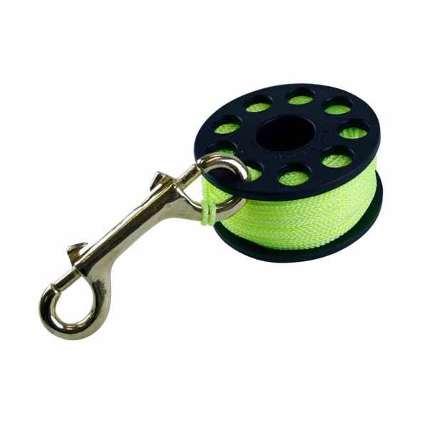 Scuba Max DR-03-Y 100Ft  Finger Spool with Brass Clip