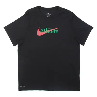 NIKE Athlete Mens T-Shirt Black XL