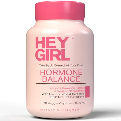 Hey Girl Hormone Balance for Women – 12in1 for PCOS, PMS, Menopause, Mood Swings happy hormone Women's Hormone Balance femi...