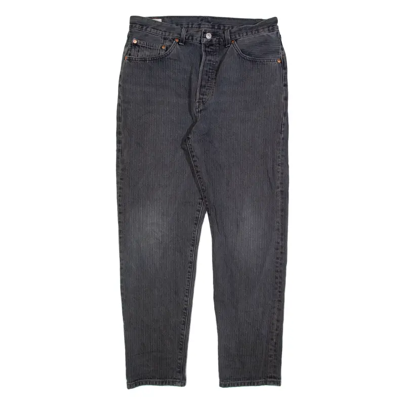 LEVI'S 501 81 Womens Jeans Grey Regular Tapered Stone Wash W31 L29