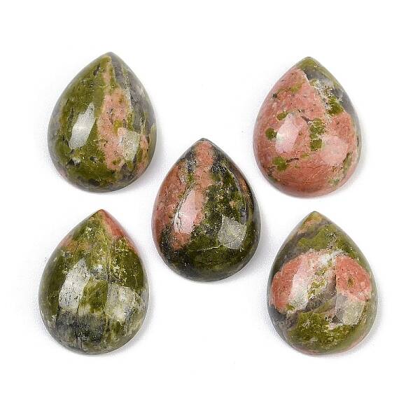Natural Unakite Cabochons