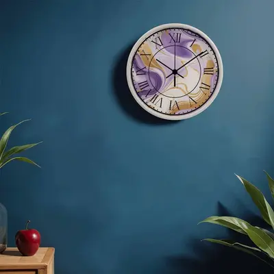 Artistic Time - Roman Numerals & Marble Design