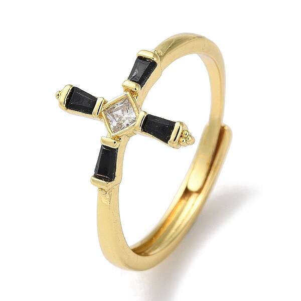 Brass with Cubic Zirconia Adjustable Rings