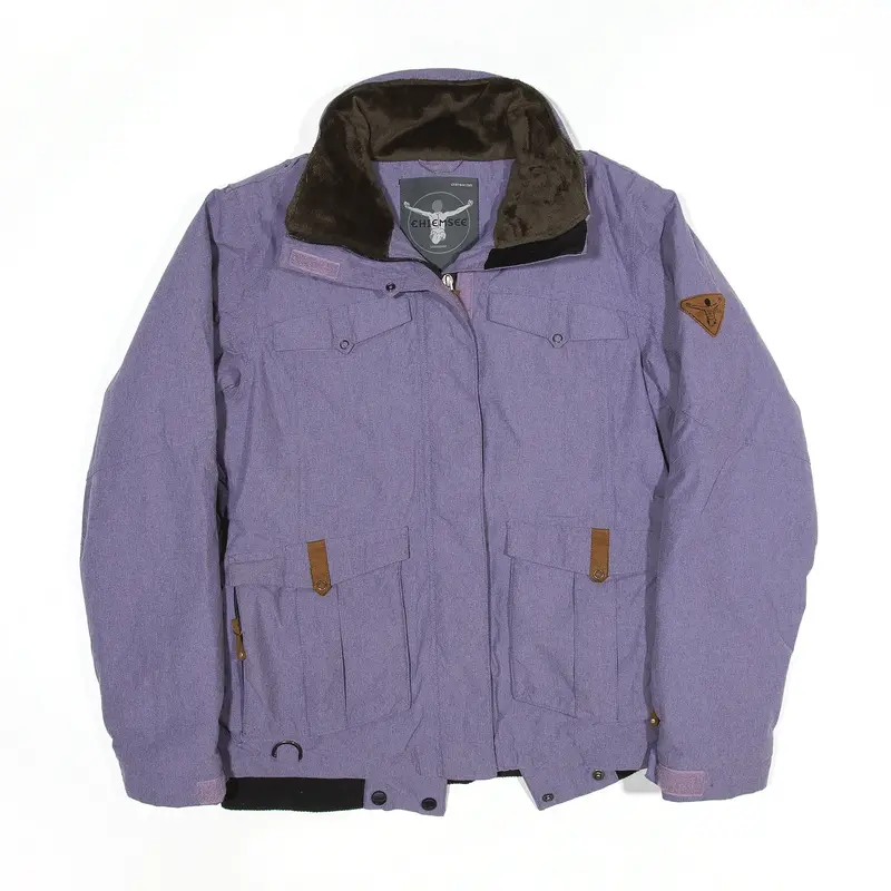 CHIEMSEE Coat Purple Nylon Ski Womens M