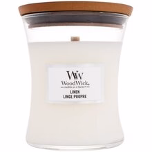 Woodwick Linen Vase - Scented Candle - 85.0 g