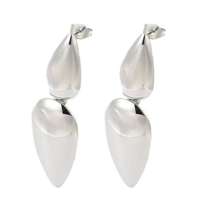Non-Tarnish 304 Stainless Steel Dangle Stud Earrings for Women