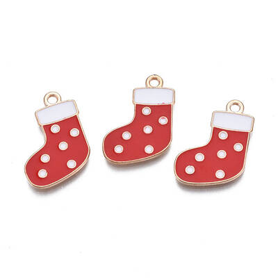 Christmas Alloy Enamel Pendants
