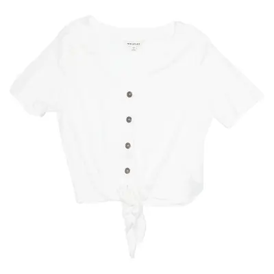 Womens Top White V-Neck M