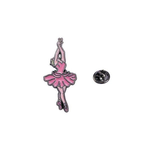 Cartoon Ballet Dancing Girl Badge Brooch