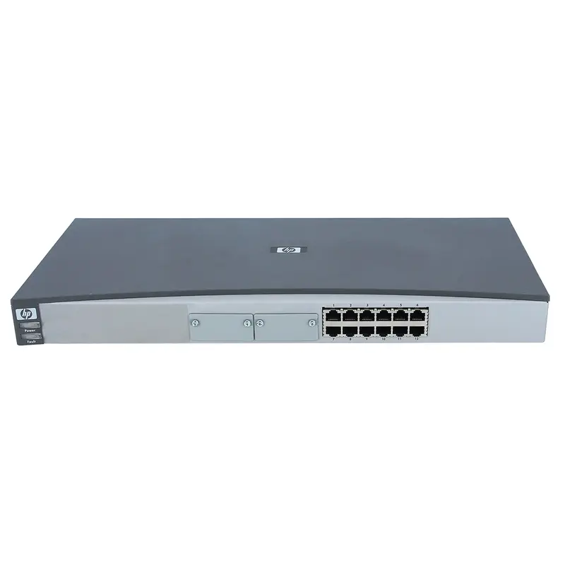 JE015A HP E4200-12G 12 x Ports 10/100/1000Base-T + 4 x SFP (mini-GBIC) Ports Layer 2 Managed 1U Rack-mountable Gigabit Ethern...