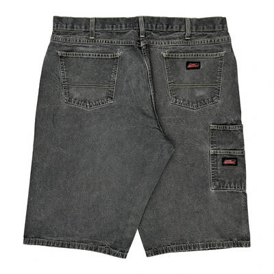 Dickies Cargo Denim Shorts - 38W 14L Dark Wash Cotton