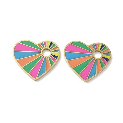 Ion Plating(IP) 304 Stainless Steel Enamel Pendants